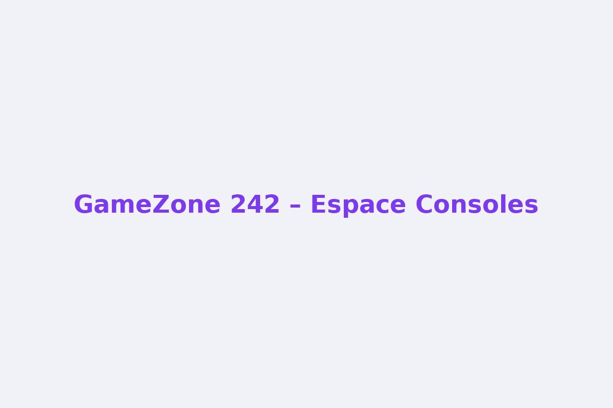 Espace Consoles